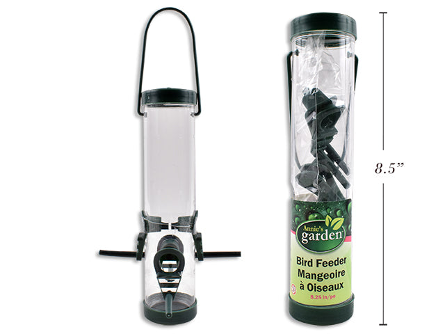Carton of 24 10-3/8in Bird Feeder w/ Handle. Green Col.Only. Includes: 2-Perches