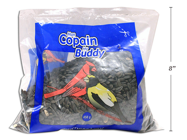 Carton of 16 Black Sunflower Seeds. 450g.