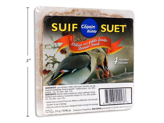 Carton of 24 4 Seasons Berries Suet. 311g.