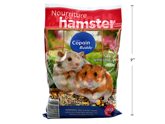 Carton of 24 Hamsters Food. 400g.
