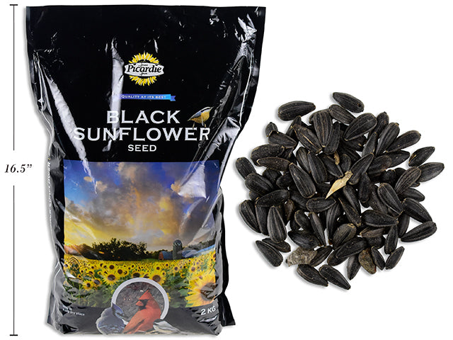 Carton of 5 Black Sunflower Seeds. 2kg.