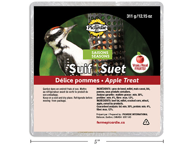 Carton of 12 4 Seasons Apple Suet. 311g.