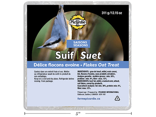 Carton of 12 4 Seasons Oat Flakes Suet. 311g.