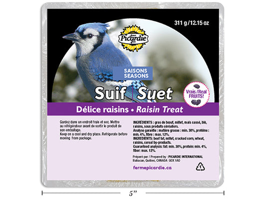 Carton of 12 4 Seasons Raisins Suet. 311g.